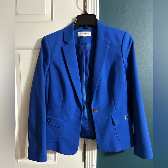 Calvin Klein Jackets & Blazers - Blue Calvin Klein suit jacket size 12p